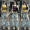 Áo ba lỗ thun tăm sát nách in chữ sang trọng